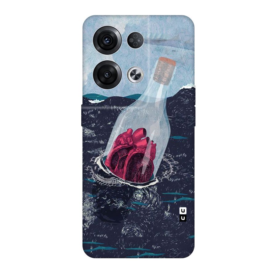 Bottle Heart Original Polycarbonate Back Case for Oppo Reno8 Pro 5G