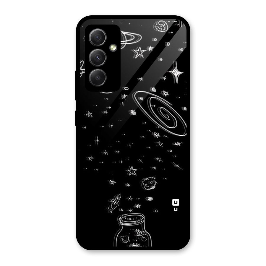 Bottle Of Stars Glass Back Case for Galaxy A34