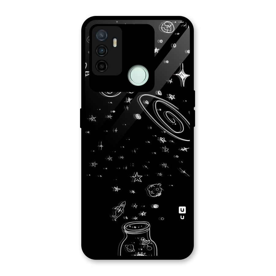 Bottle Of Stars Glass Back Case for Oppo A53