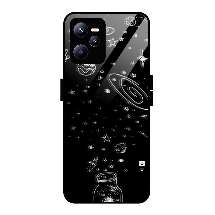 Bottle Of Stars Glass Back Case for Realme C35