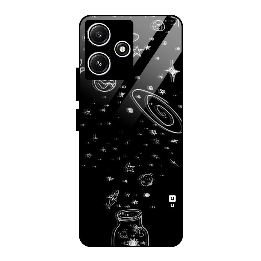 Bottle Of Stars Glass Back Case for Redmi 12 5G