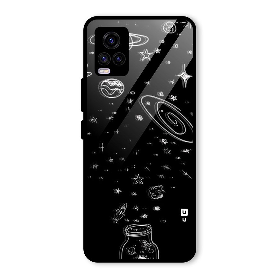 Bottle Of Stars Glass Back Case for Vivo V20 2021