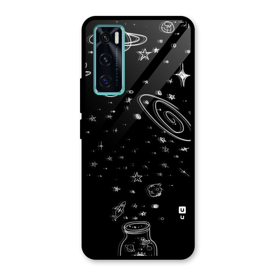 Bottle Of Stars Glass Back Case for Vivo V20 SE