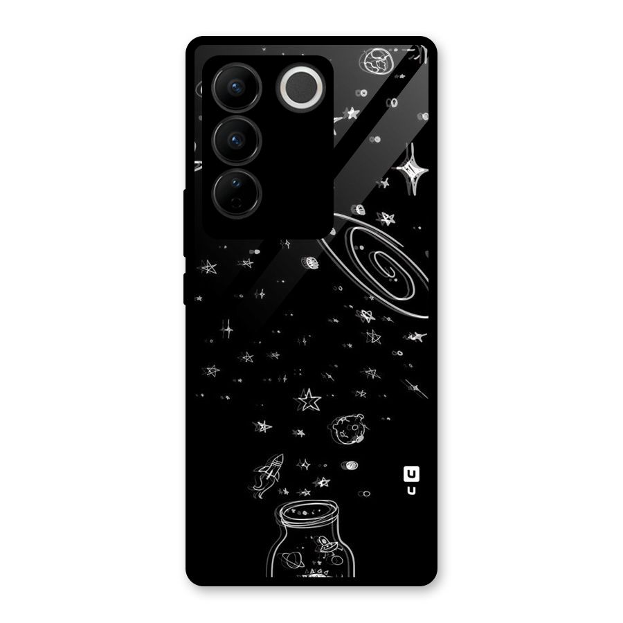 Bottle Of Stars Glass Back Case for Vivo V27