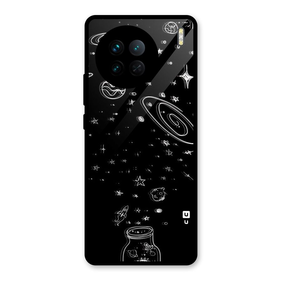 Bottle Of Stars Glass Back Case for Vivo X90
