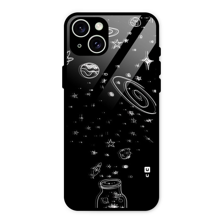 Bottle Of Stars Glass Back Case for iPhone 15 Plus