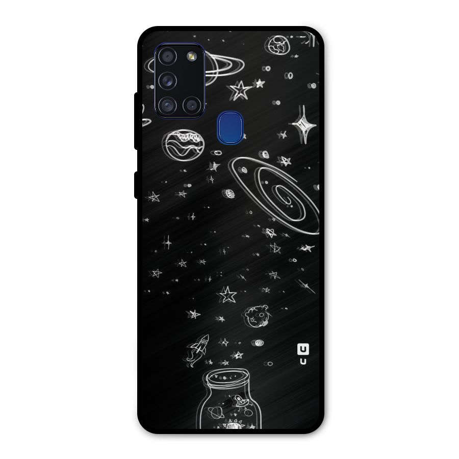 Bottle Of Stars Metal Back Case for Galaxy A21s