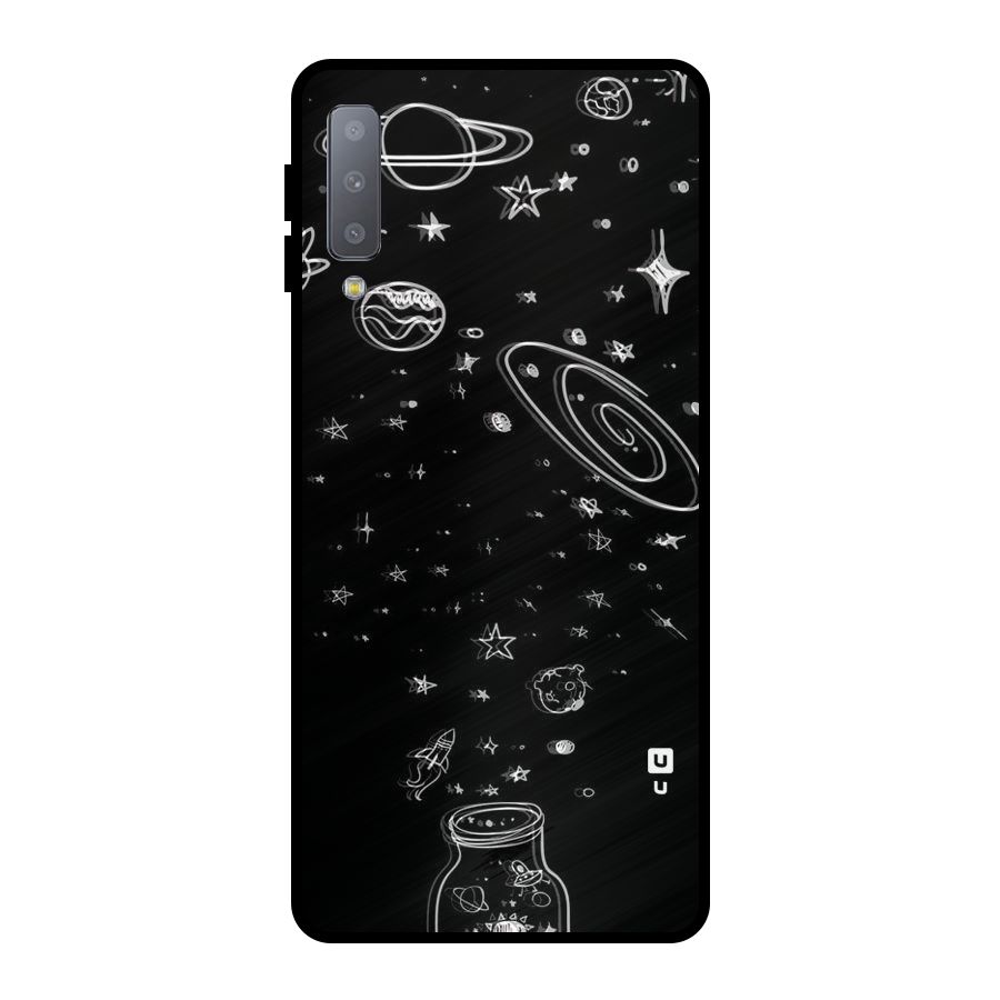Bottle Of Stars Metal Back Case for Galaxy A7 (2018)