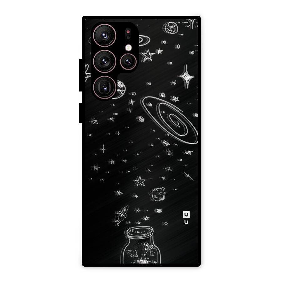 Bottle Of Stars Metal Back Case for Galaxy S22 Ultra 5G