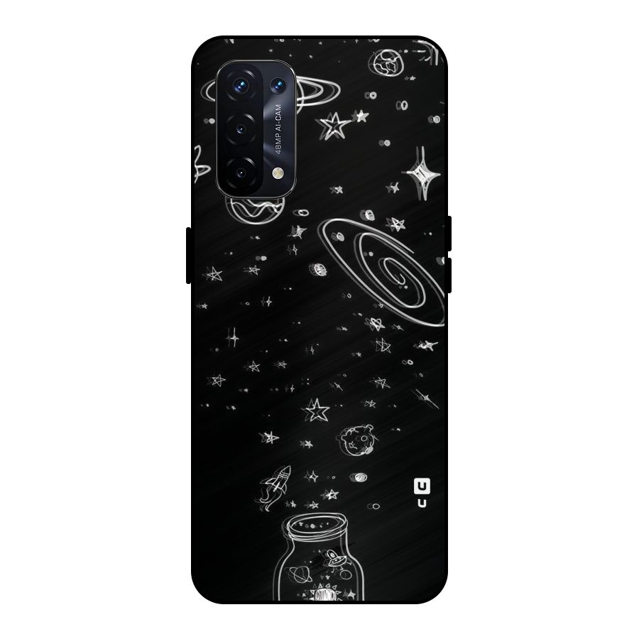 Bottle Of Stars Metal Back Case for Oppo A74 5G