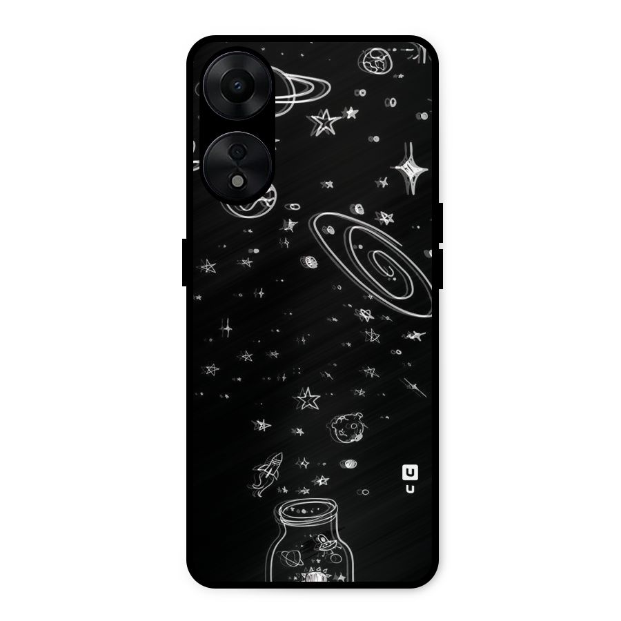 Bottle Of Stars Metal Back Case for Oppo A78 5G