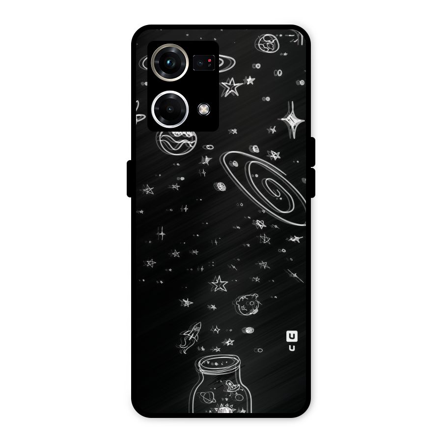 Bottle Of Stars Metal Back Case for Oppo F21s Pro 4G
