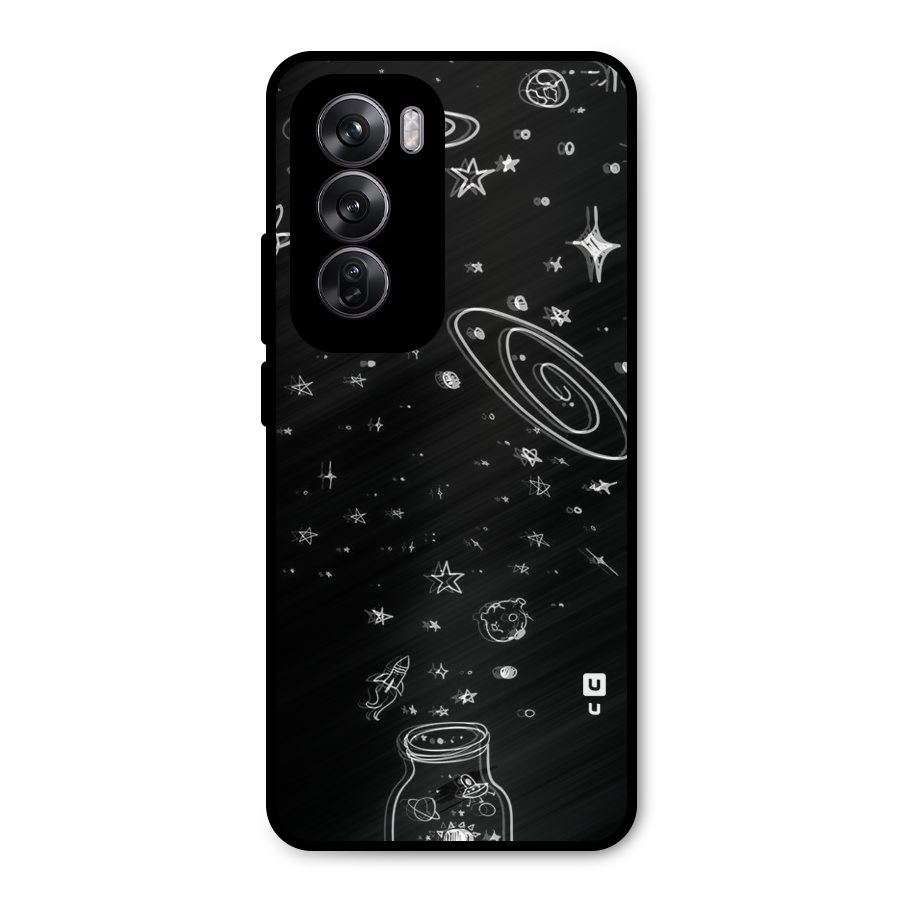 Bottle Of Stars Metal Back Case for Oppo Reno12 Pro
