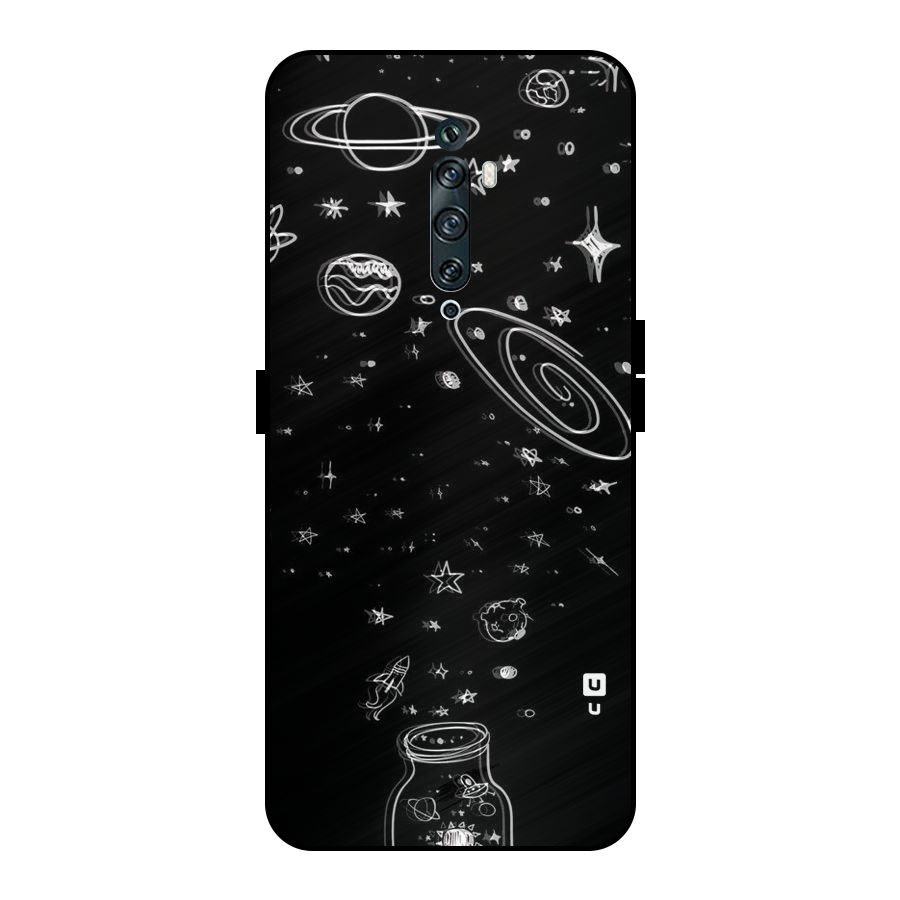 Bottle Of Stars Metal Back Case for Oppo Reno2 F