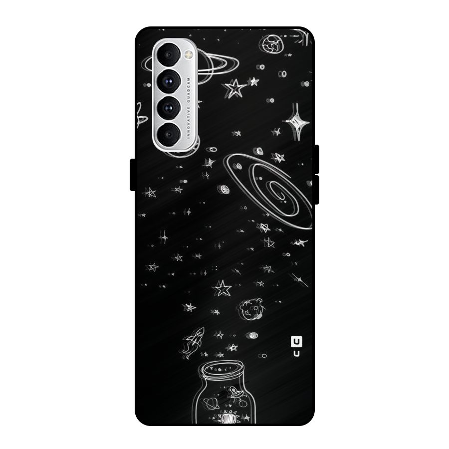 Bottle Of Stars Metal Back Case for Oppo Reno4 Pro