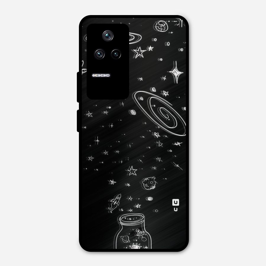 Bottle Of Stars Metal Back Case for Poco F4 5G