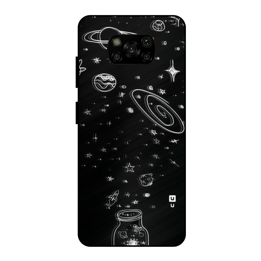 Bottle Of Stars Metal Back Case for Poco X3