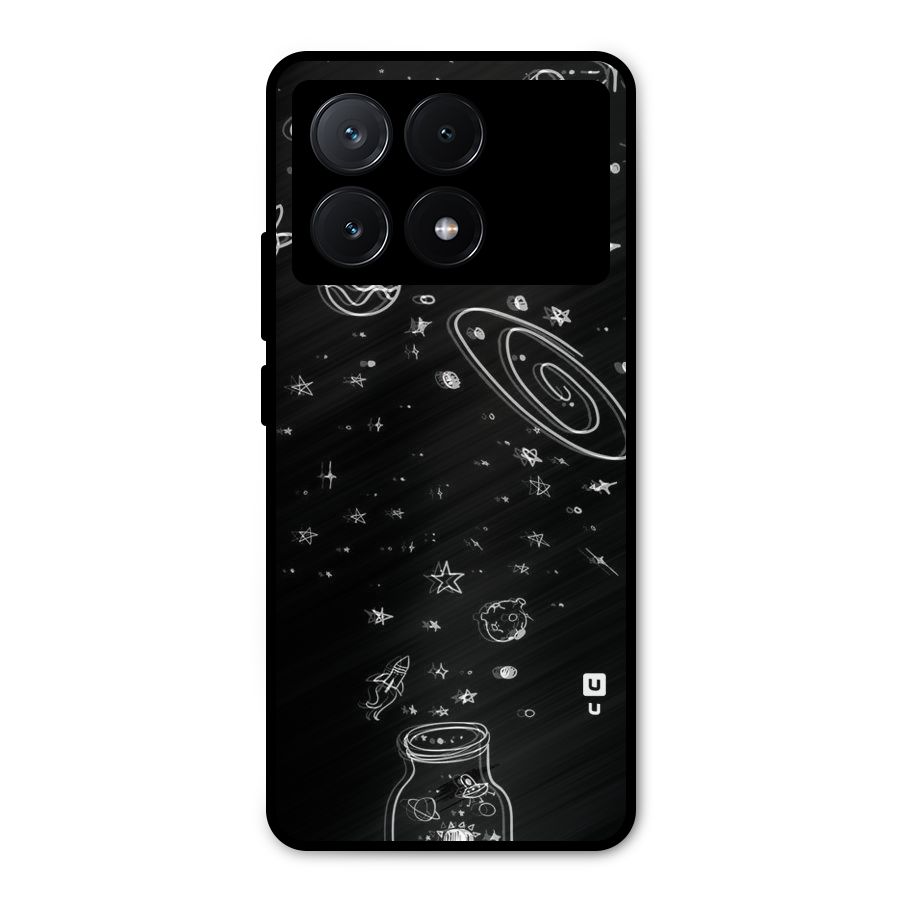 Bottle Of Stars Metal Back Case for Poco X6 Pro