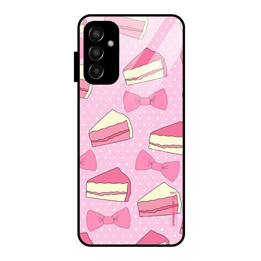 Bow Cake Glass Back Case for Galaxy F13
