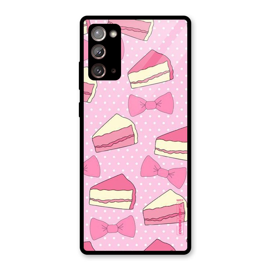 Bow Cake Glass Back Case for Galaxy Note 20