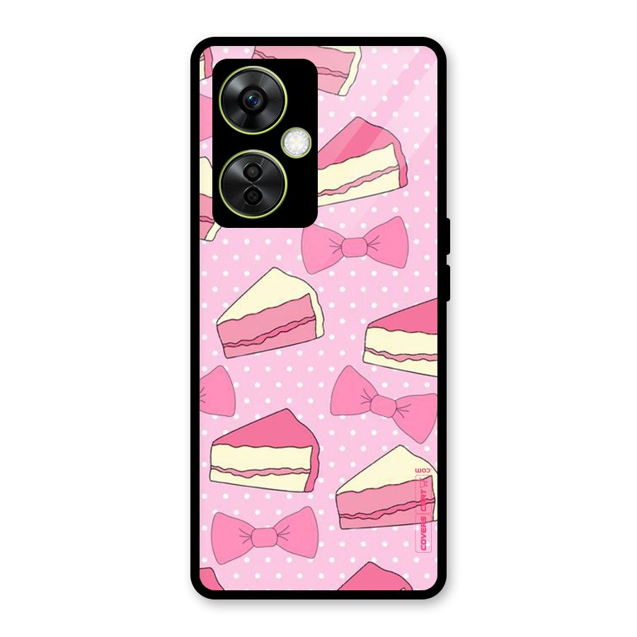 Bow Cake Glass Back Case for OnePlus Nord CE 3 Lite