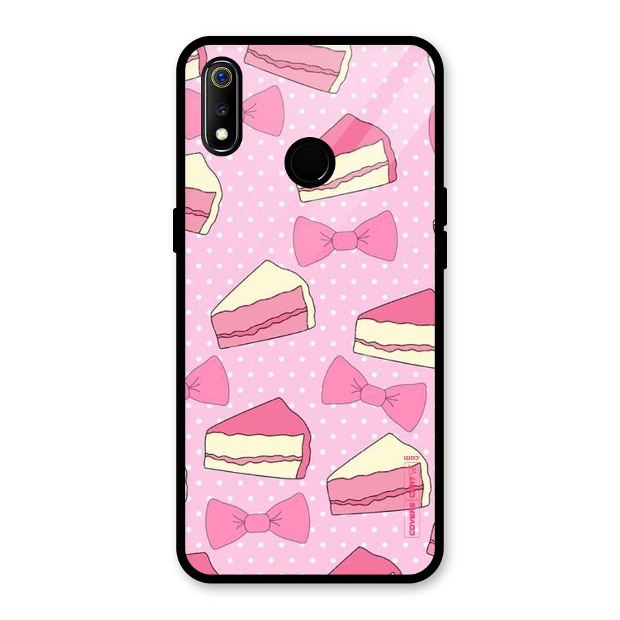 Bow Cake Glass Back Case for Realme 3