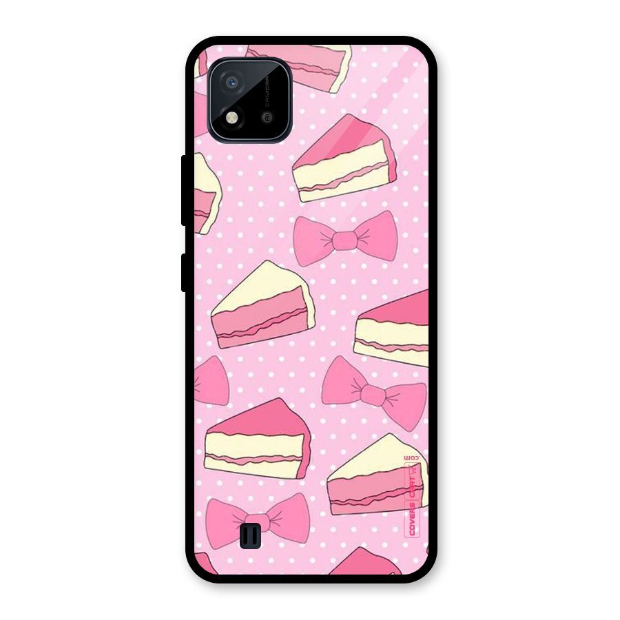 Bow Cake Glass Back Case for Realme C11 2021