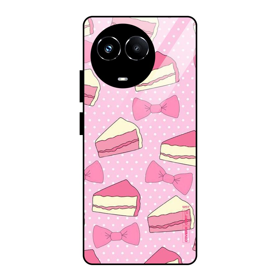 Bow Cake Glass Back Case for Realme Narzo 60X