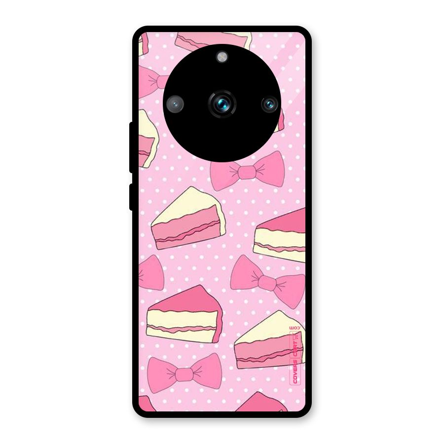 Bow Cake Glass Back Case for Realme Narzo 60 Pro