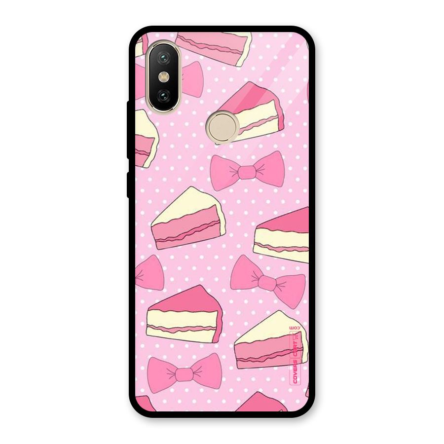 Bow Cake Glass Back Case for Redmi A2