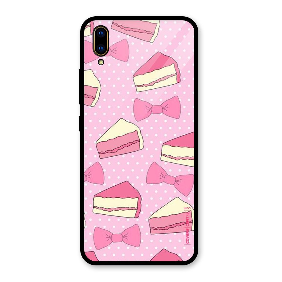 Bow Cake Glass Back Case for Vivo V11 Pro