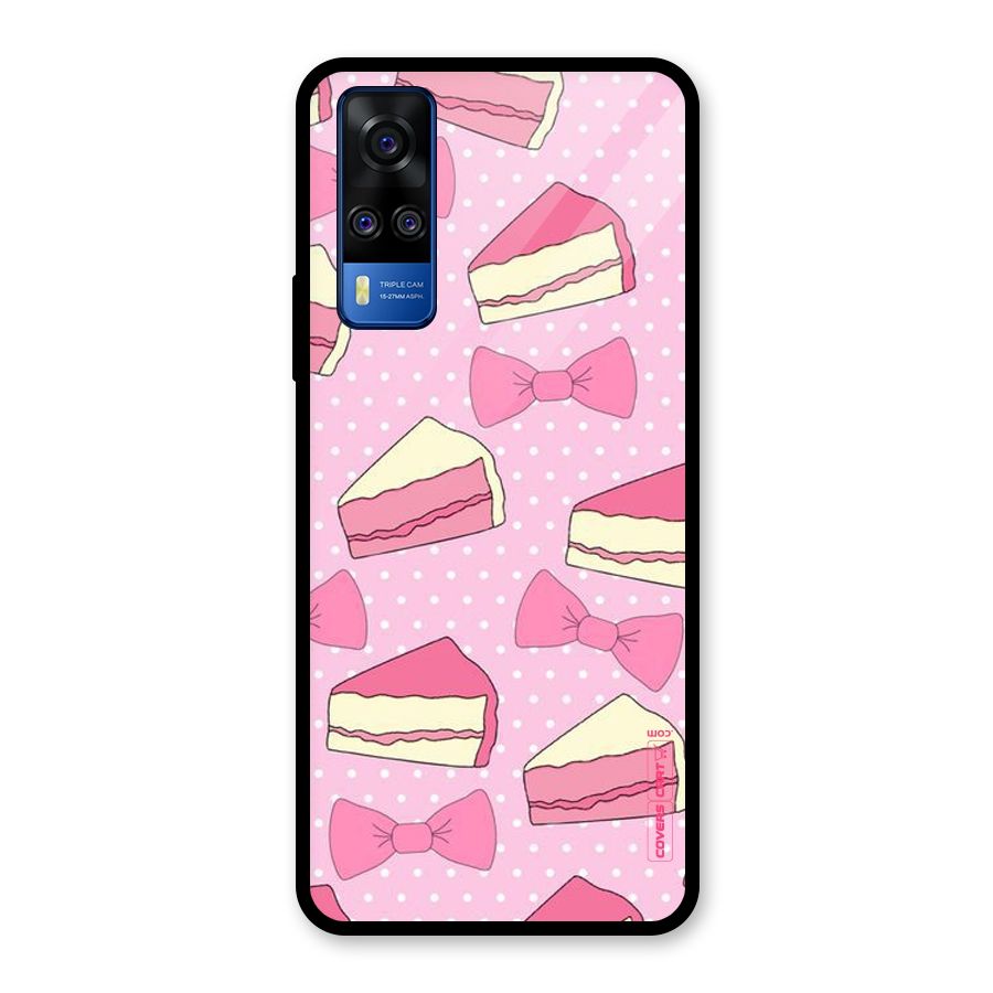 Bow Cake Glass Back Case for Vivo Y31