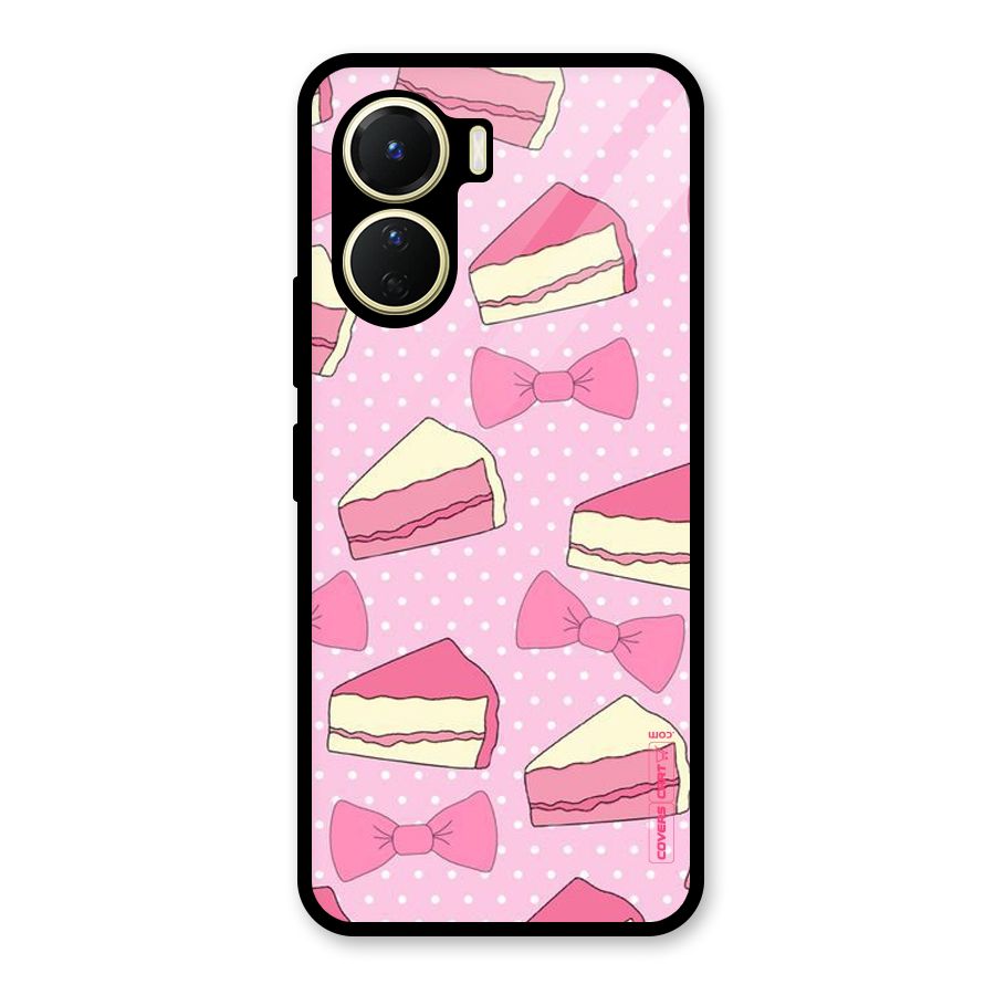 Bow Cake Glass Back Case for Vivo Y56