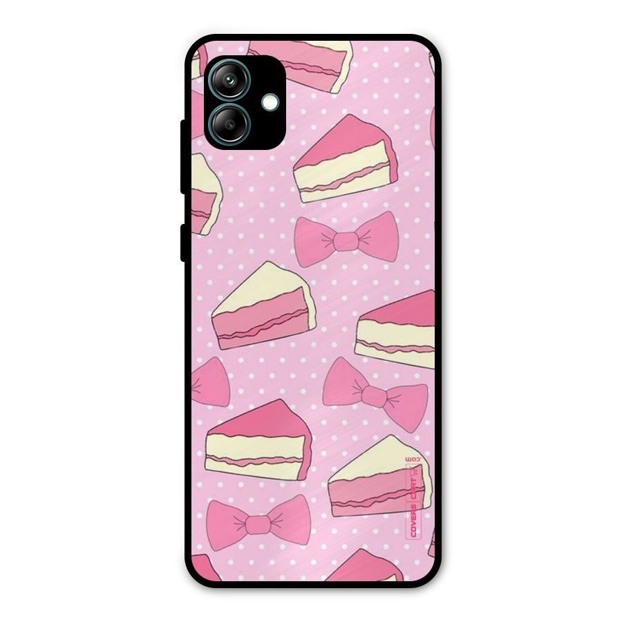 Bow Cake Metal Back Case for Galaxy A04