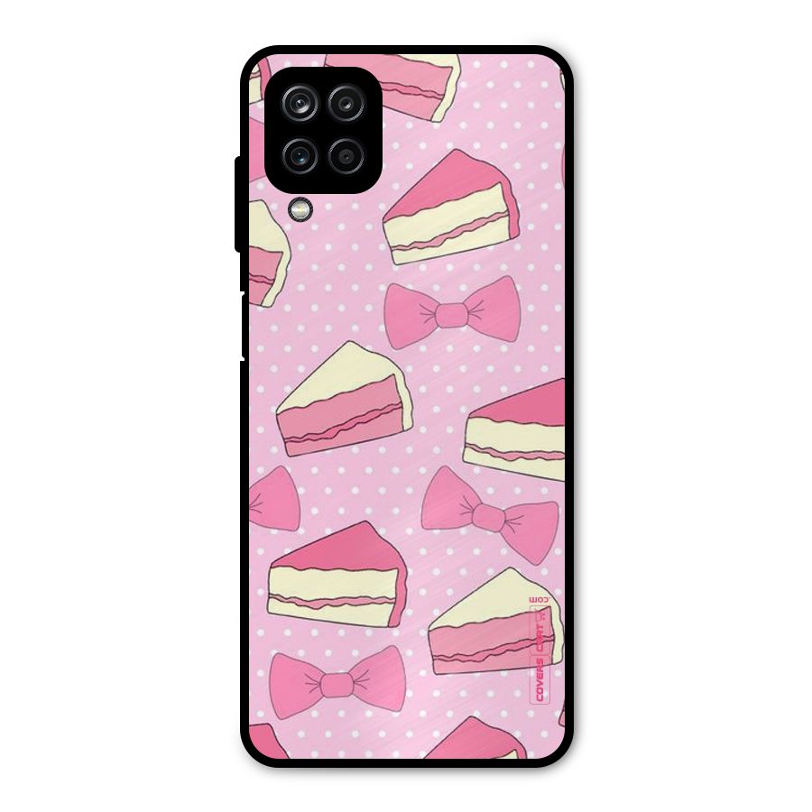 Bow Cake Metal Back Case for Galaxy A12