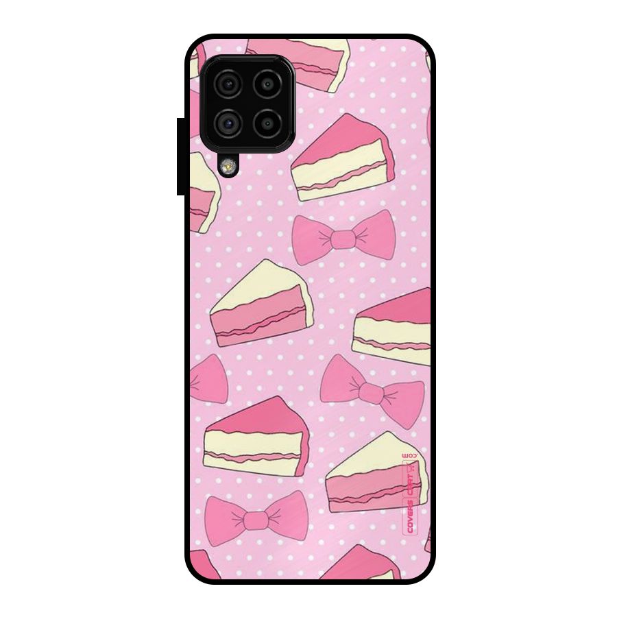 Bow Cake Metal Back Case for Galaxy A22 4G