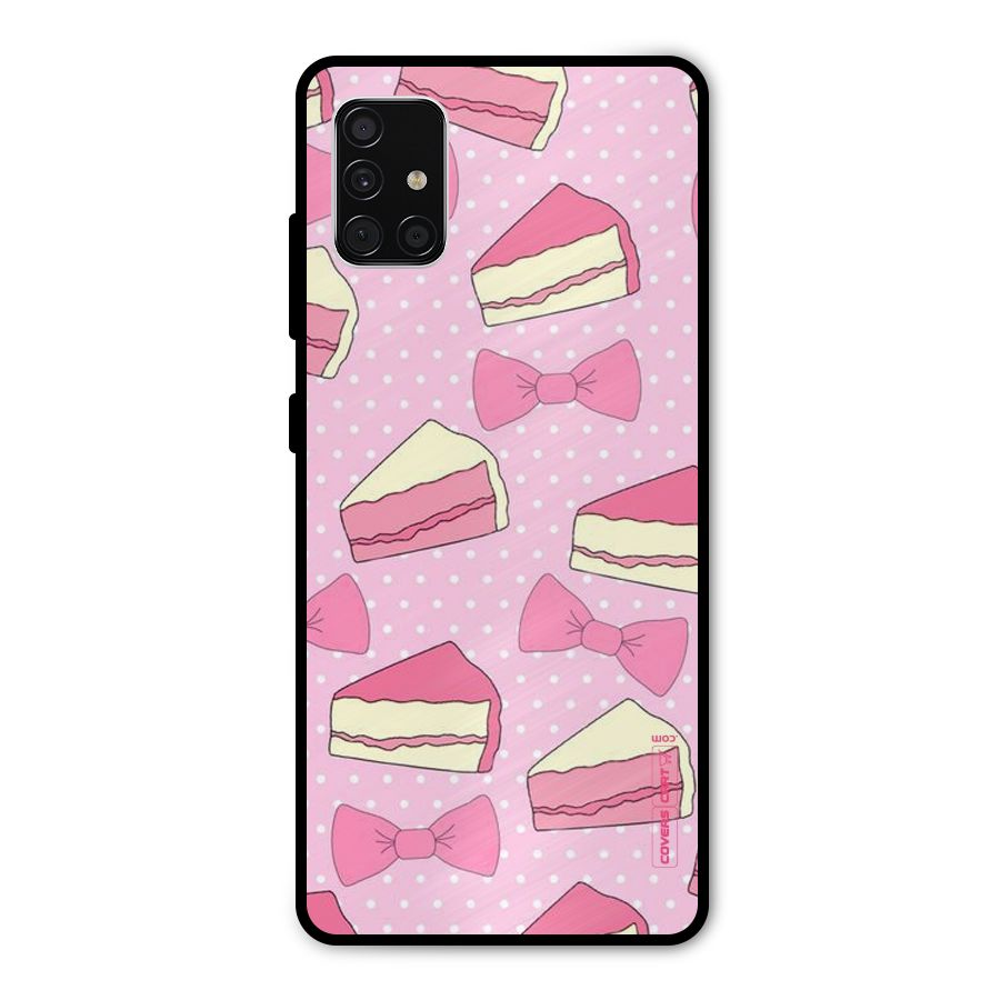 Bow Cake Metal Back Case for Galaxy A51