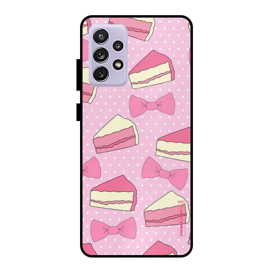 Bow Cake Metal Back Case for Galaxy A72
