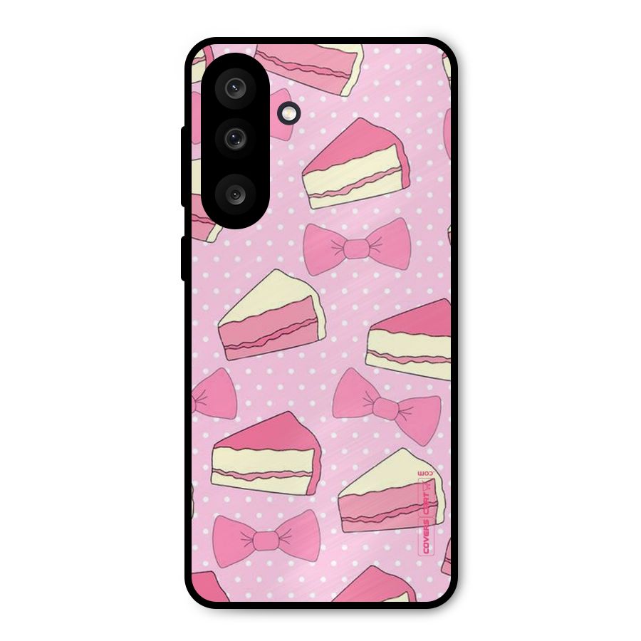 Bow Cake Metal Back Case for Galaxy F56
