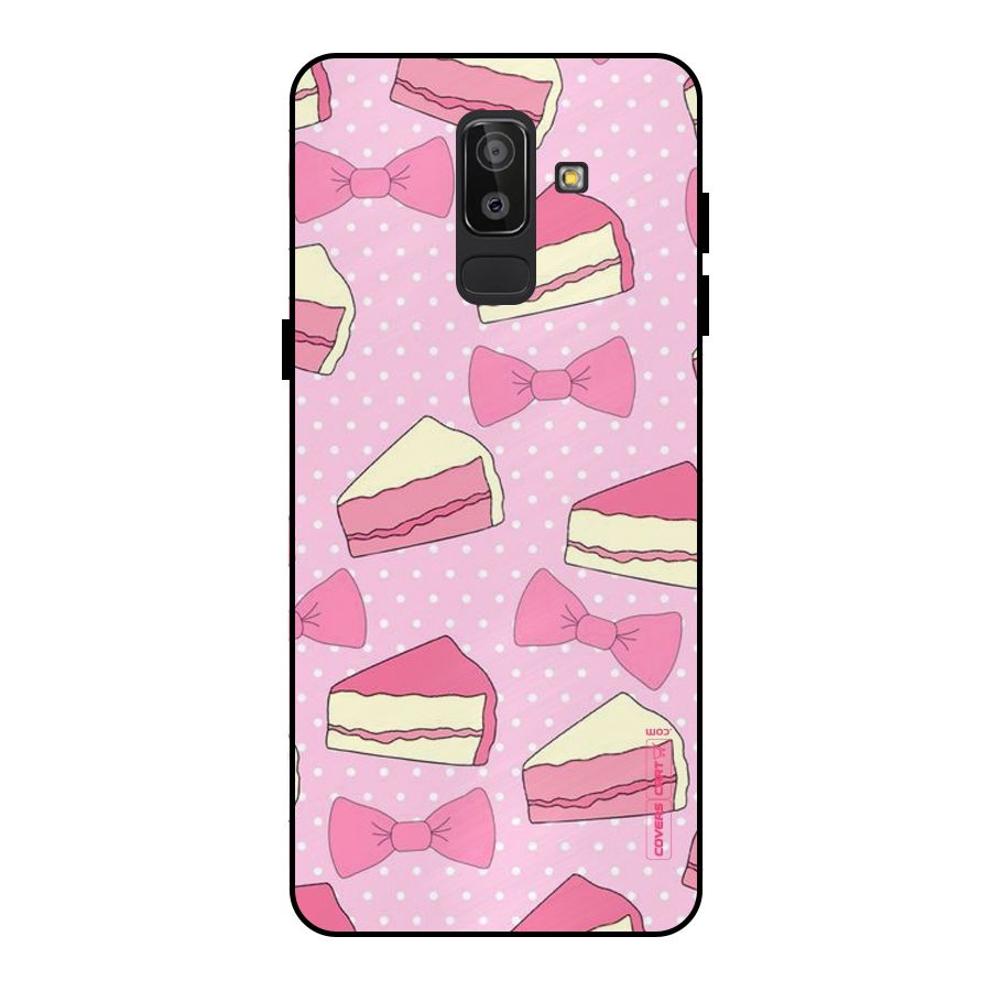 Bow Cake Metal Back Case for Galaxy J8