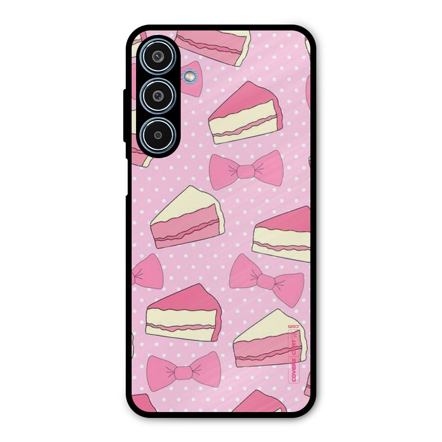 Bow Cake Metal Back Case for Galaxy M35