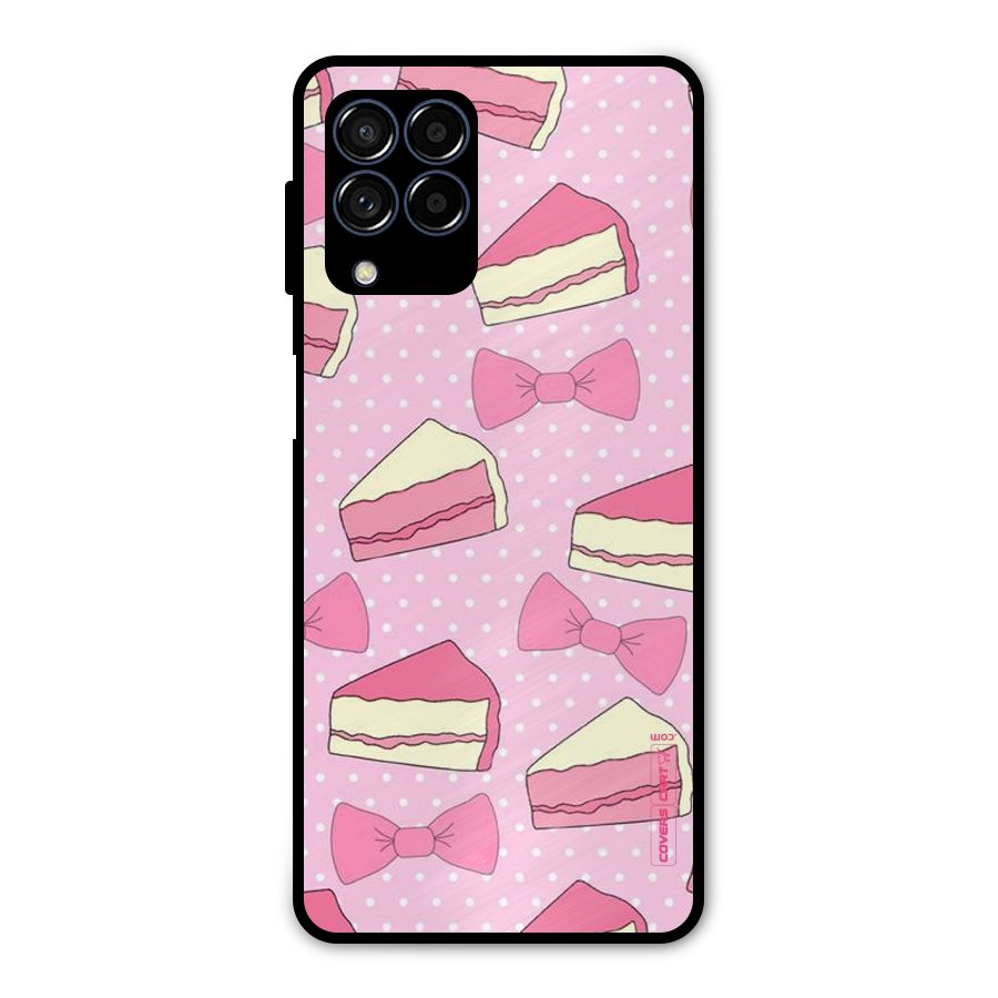 Bow Cake Metal Back Case for Galaxy M53 5G