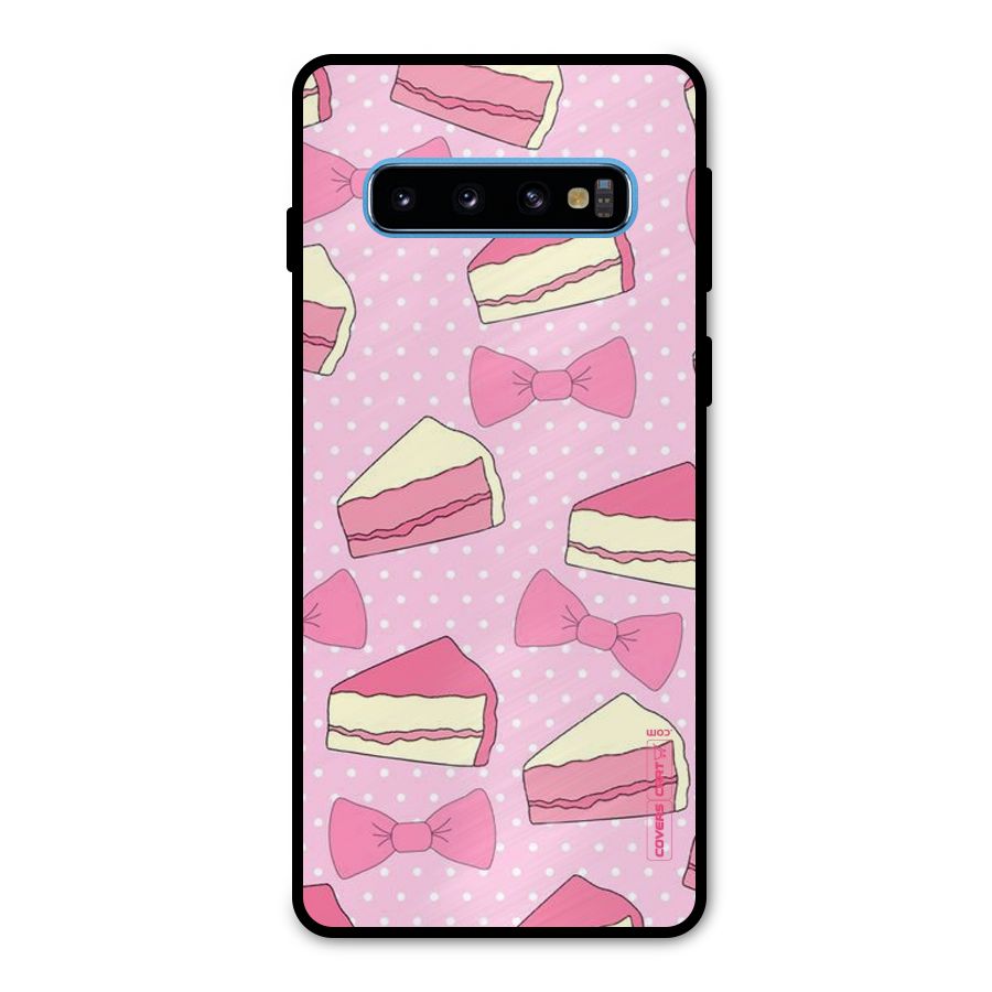 Bow Cake Metal Back Case for Galaxy S10