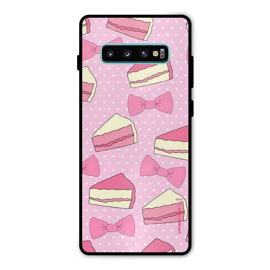 Bow Cake Metal Back Case for Galaxy S10 Plus