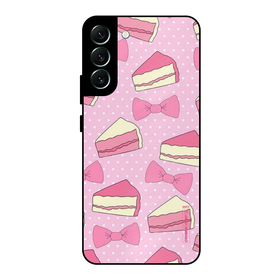 Bow Cake Metal Back Case for Galaxy S22 Plus 5G