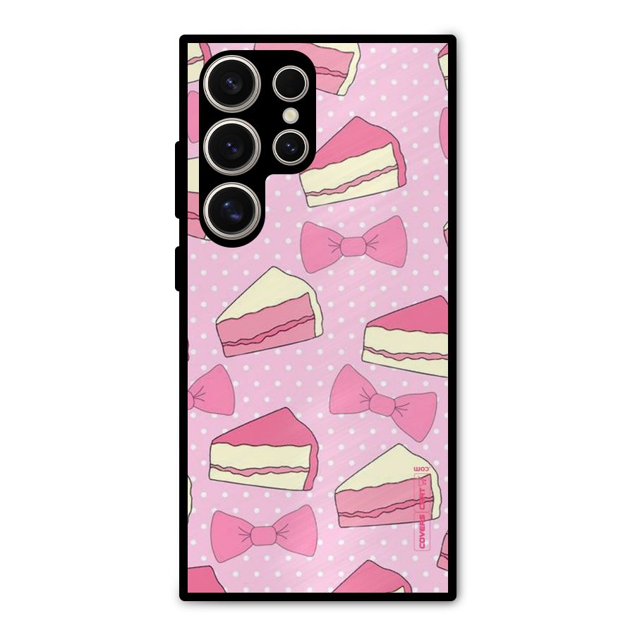 Bow Cake Metal Back Case for Galaxy S24 Ultra