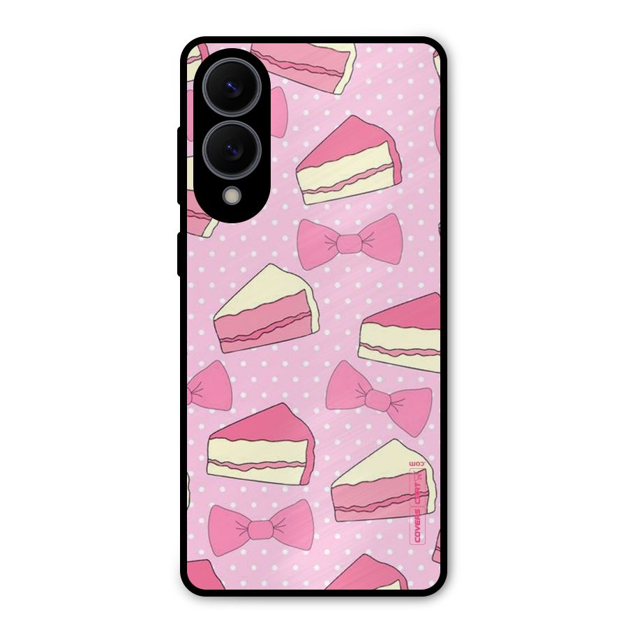 Bow Cake Metal Back Case for Galaxy S25 Edge