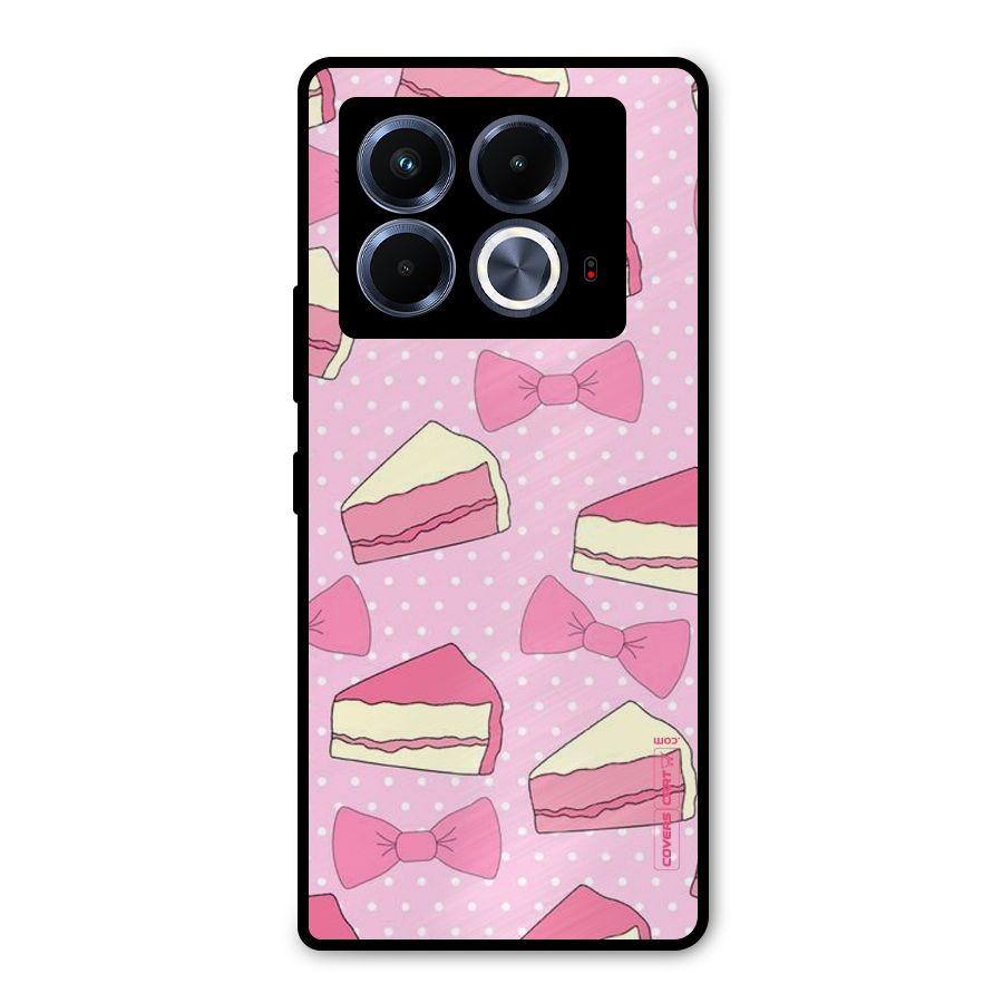Bow Cake Metal Back Case for Infinix Note 40 5G