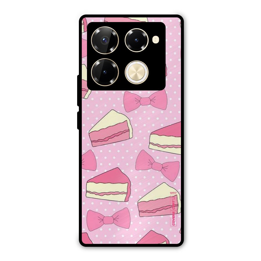 Bow Cake Metal Back Case for Infinix Note 40 Pro