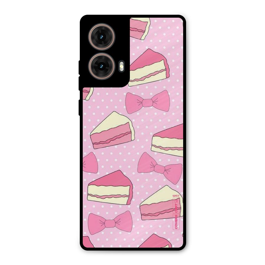 Bow Cake Metal Back Case for Moto G85